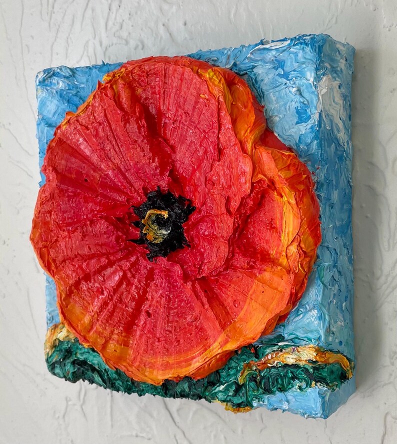 Poppy Original Oil Painting