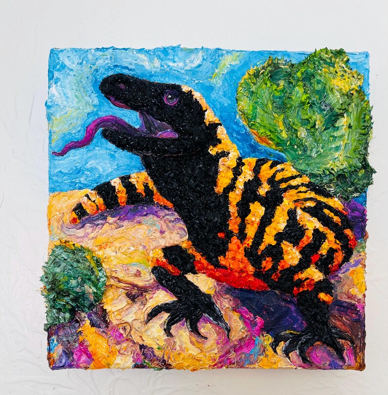Gila Monster Original Oil Painting