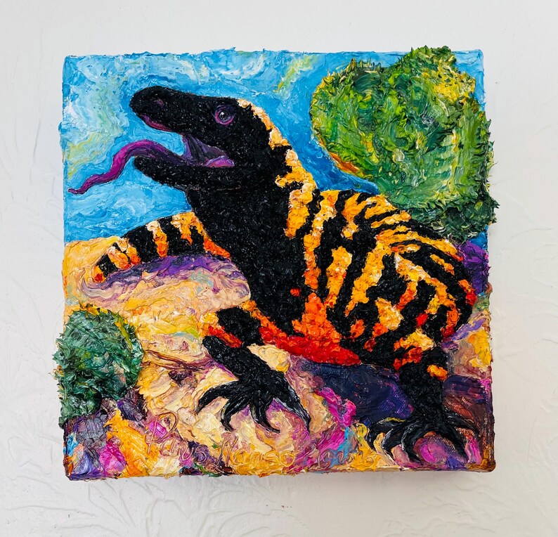 Gila Monster Original Oil Painting