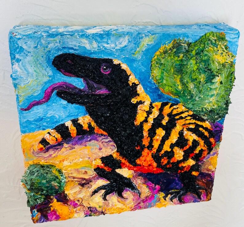 Gila Monster Original Oil Painting