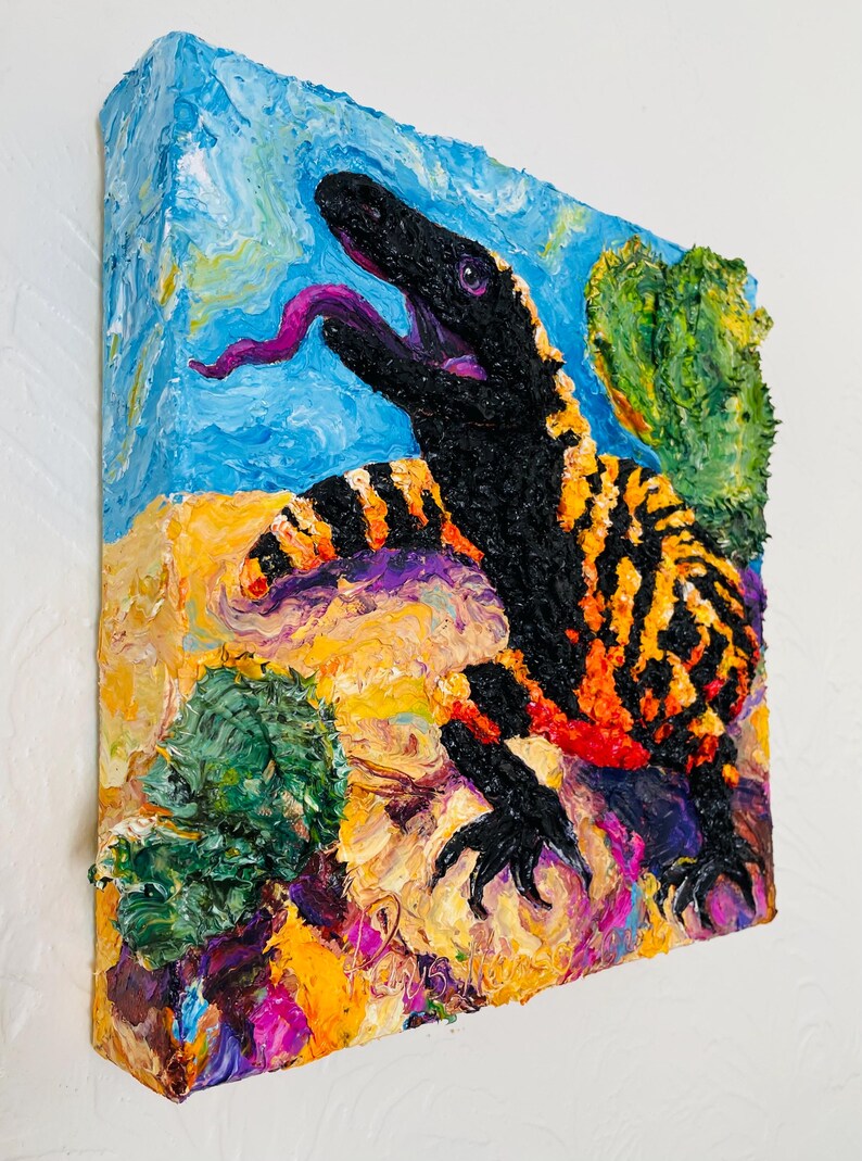 Gila Monster Original Oil Painting