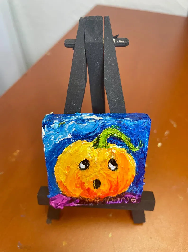 Jack O’Lantern Mini Oil Painting
