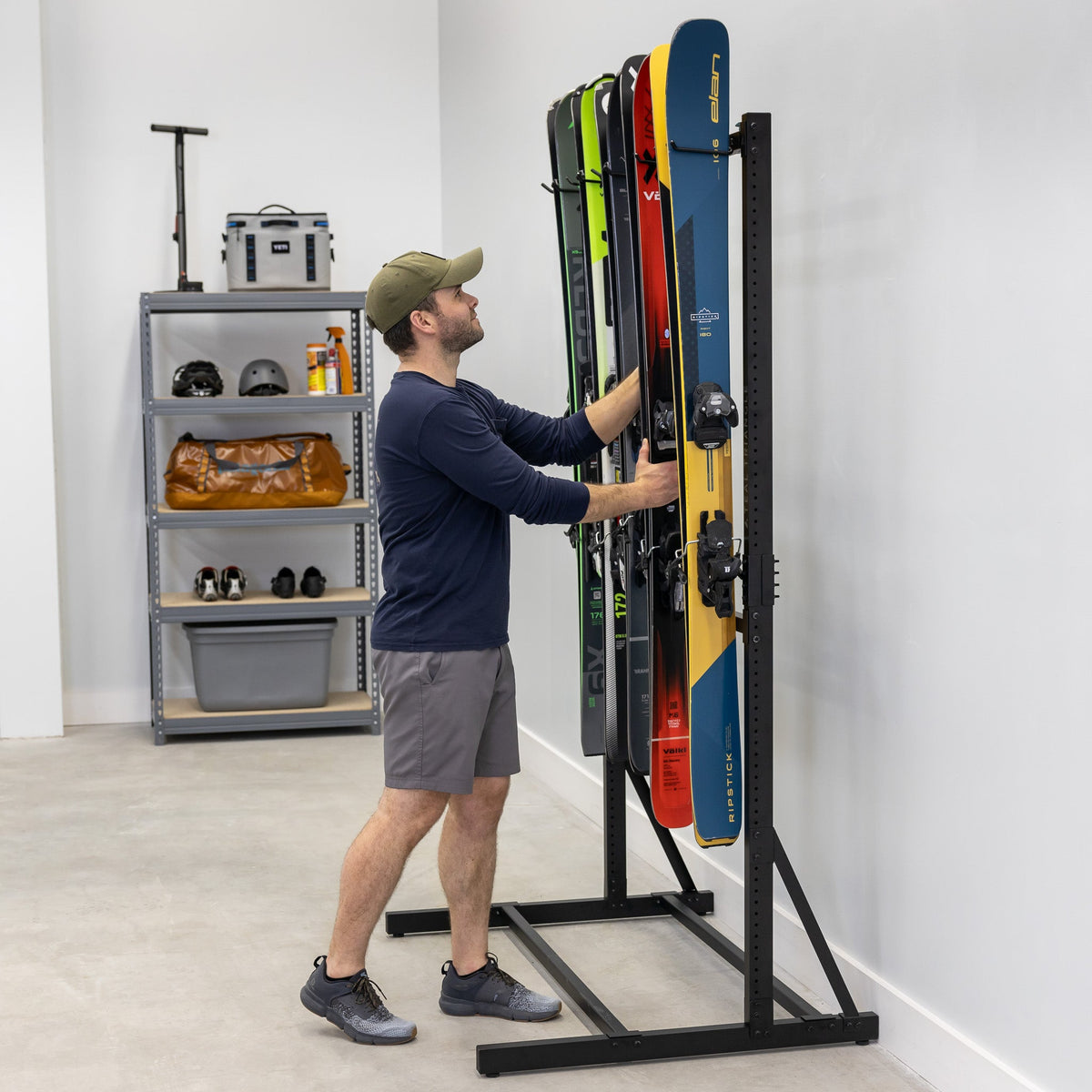 Freestanding Ski Rack | G-Ski | Holds 5 Pairs of Skis