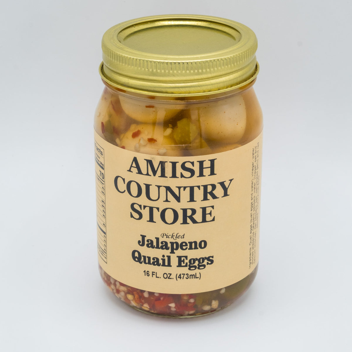 Pickled Jalapeño Quail Eggs | 16 fl oz
