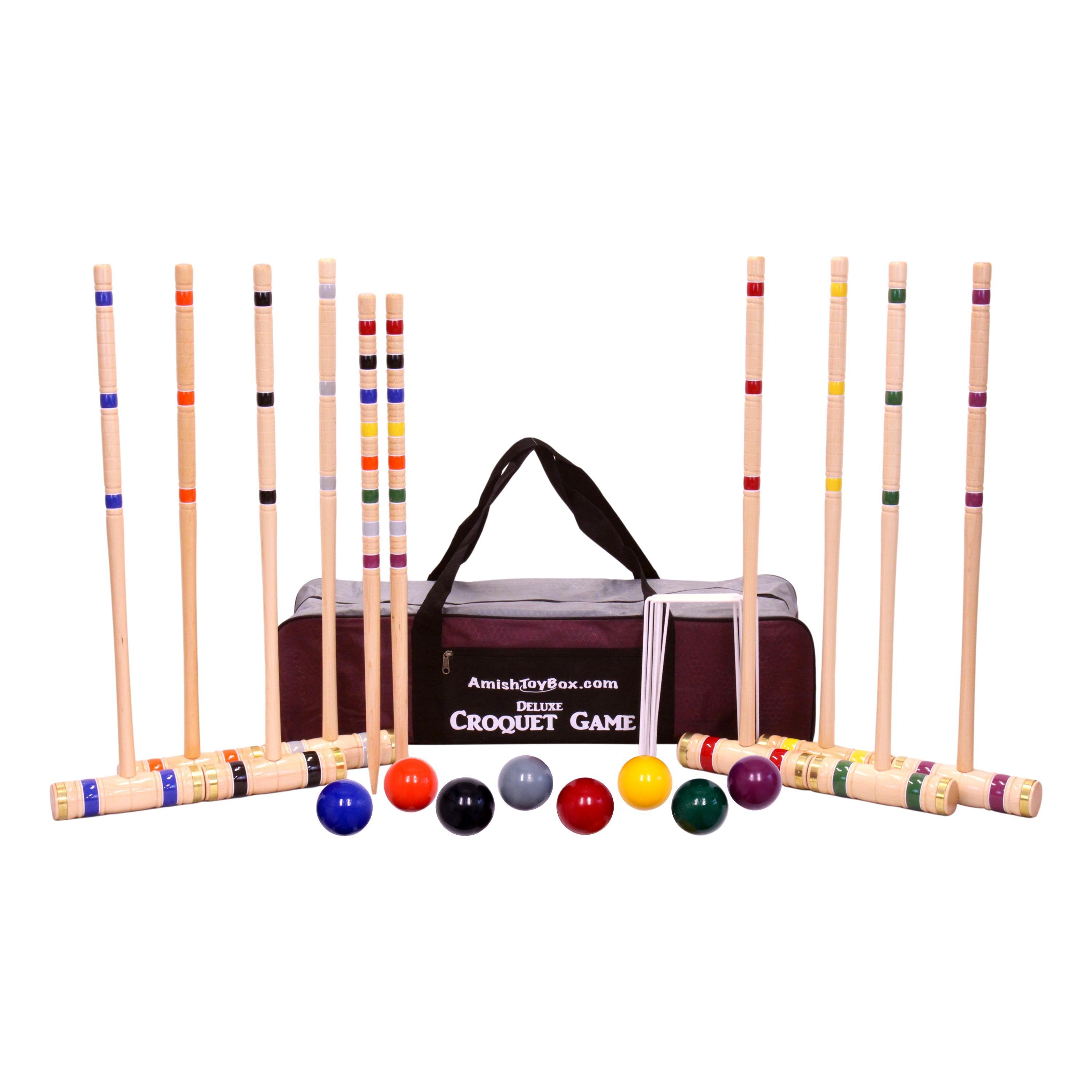 Deluxe 8-Player Croquet Set