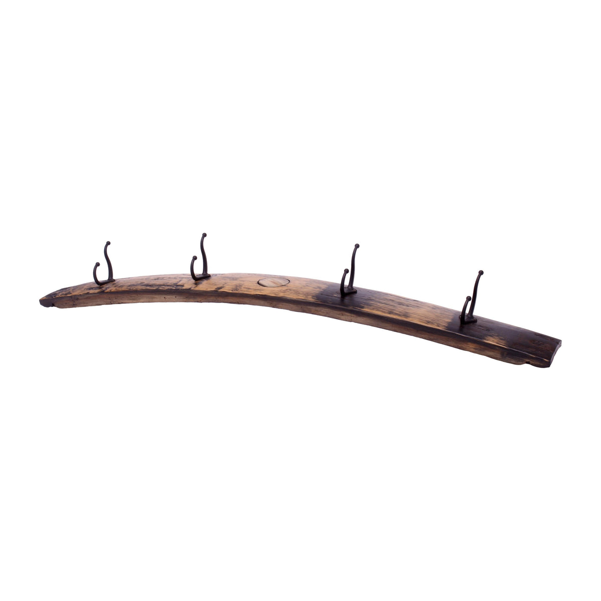Whiskey Barrel Coat Rack