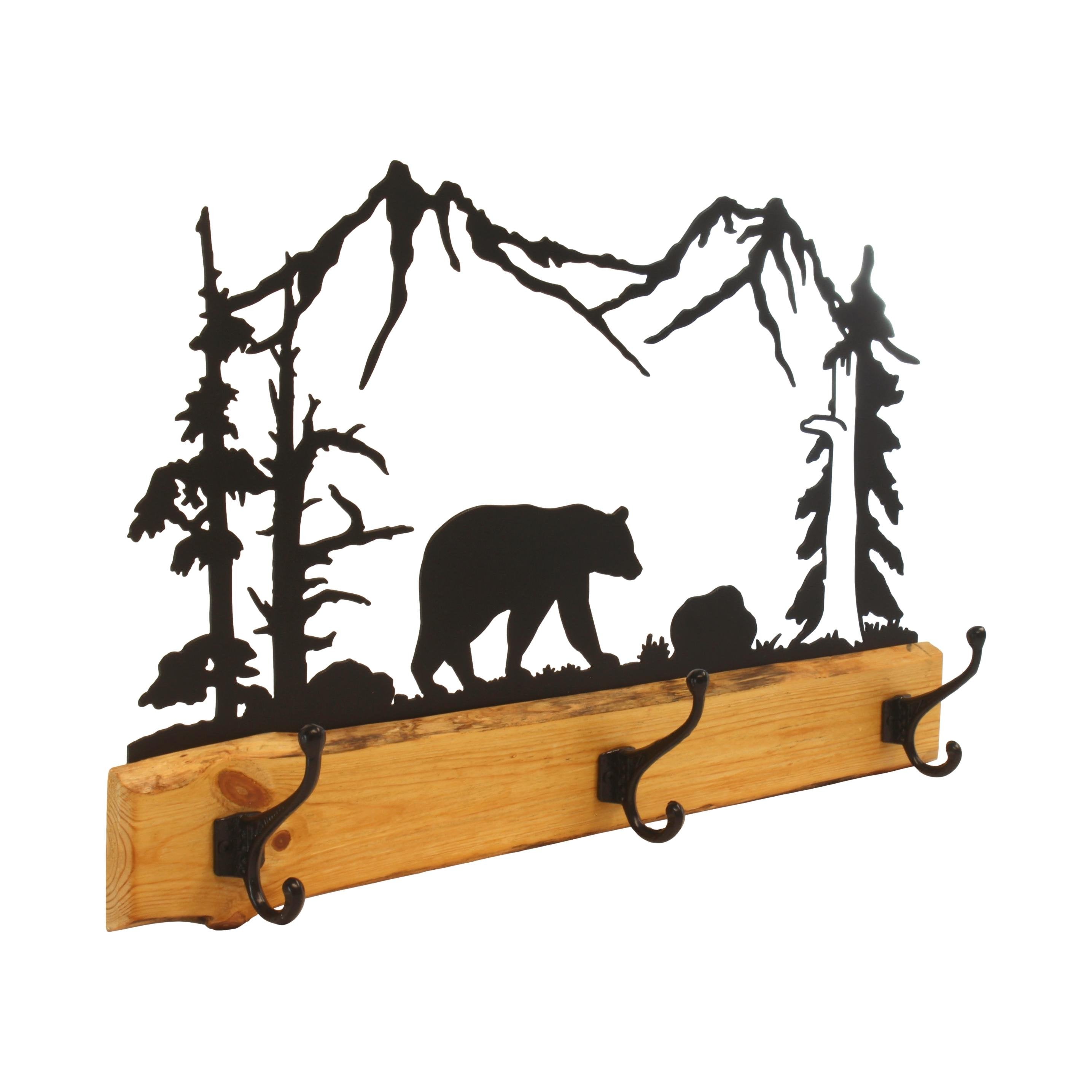 Rustic Wilderness Coat Rack