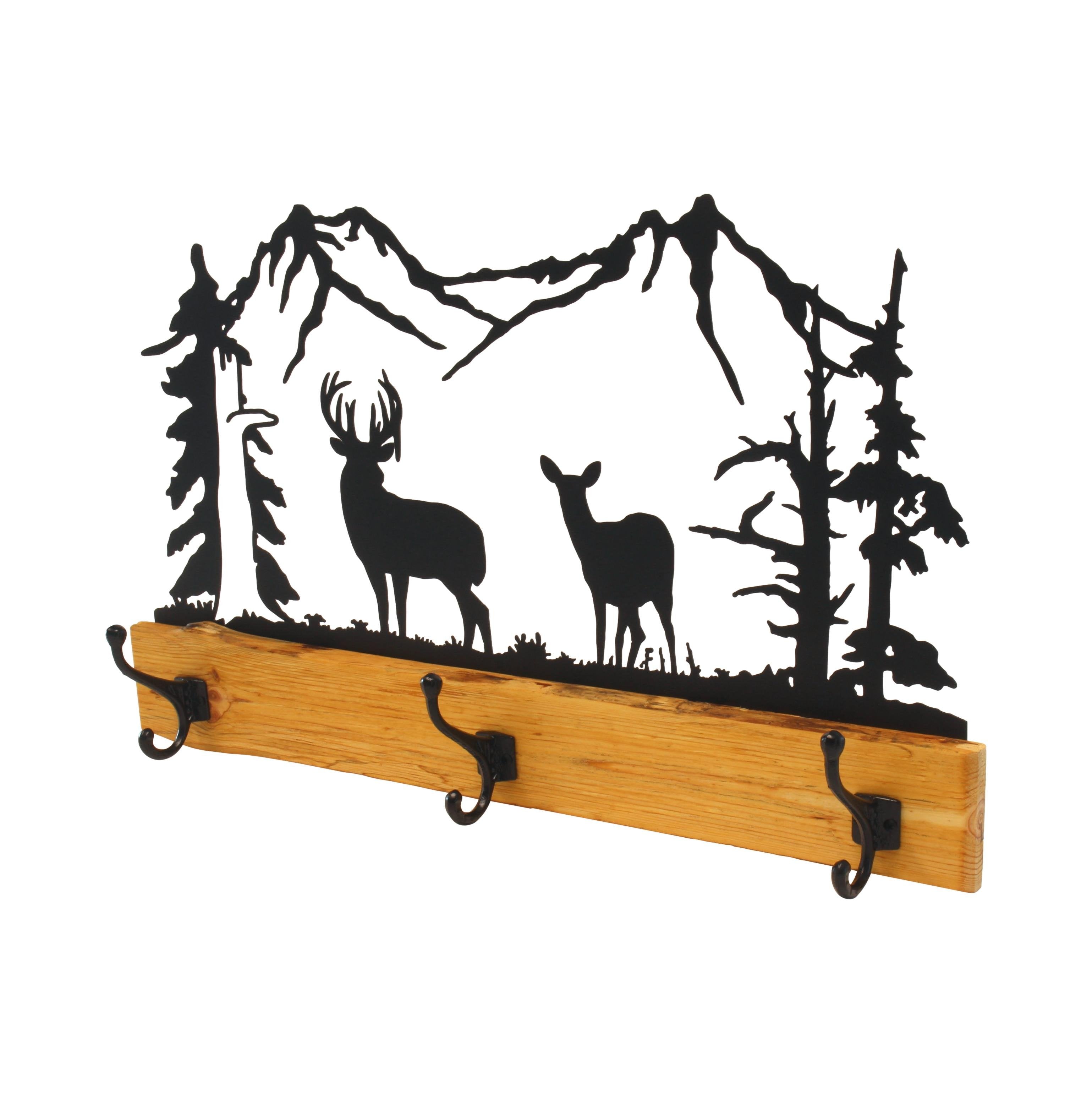 Rustic Wilderness Coat Rack