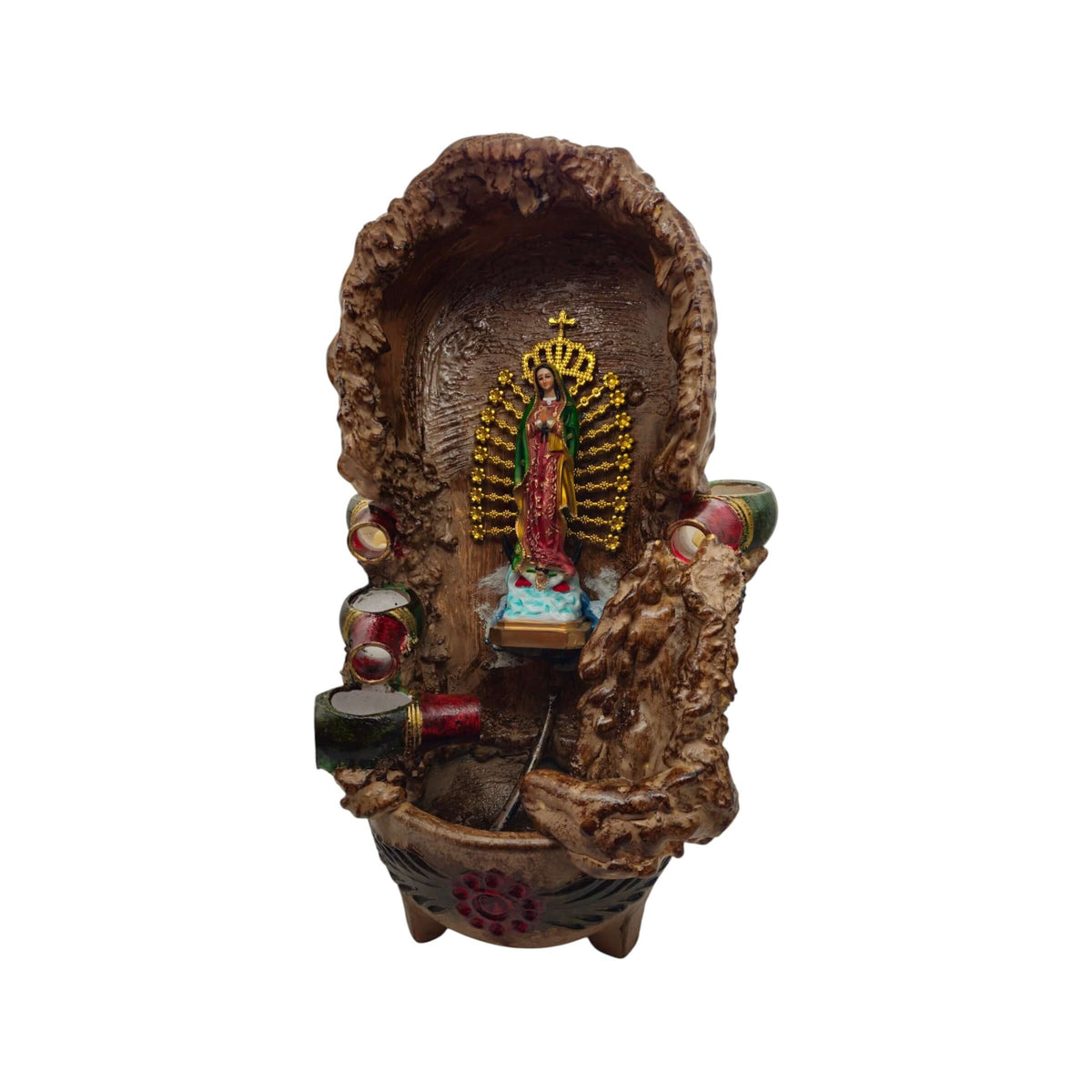 Hand-Painted Talavera Outdoor Fountain