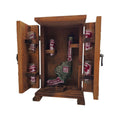 Mexican Revolver Decanter Set With 6 Shot Glasses | Wooden Box