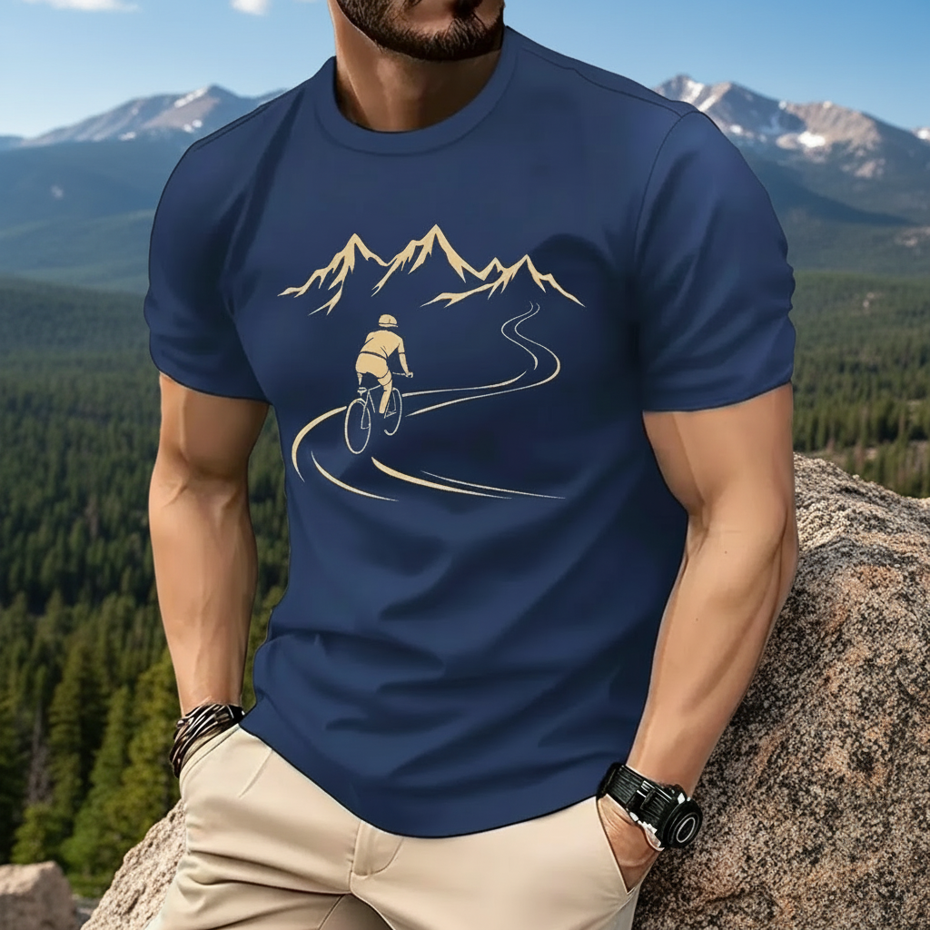 Mountain Cyclist Tee - Colorado Scene