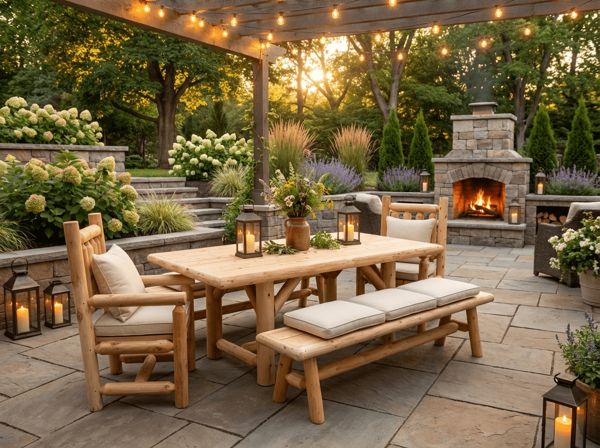 Outdoor Farmhouse Dining Set