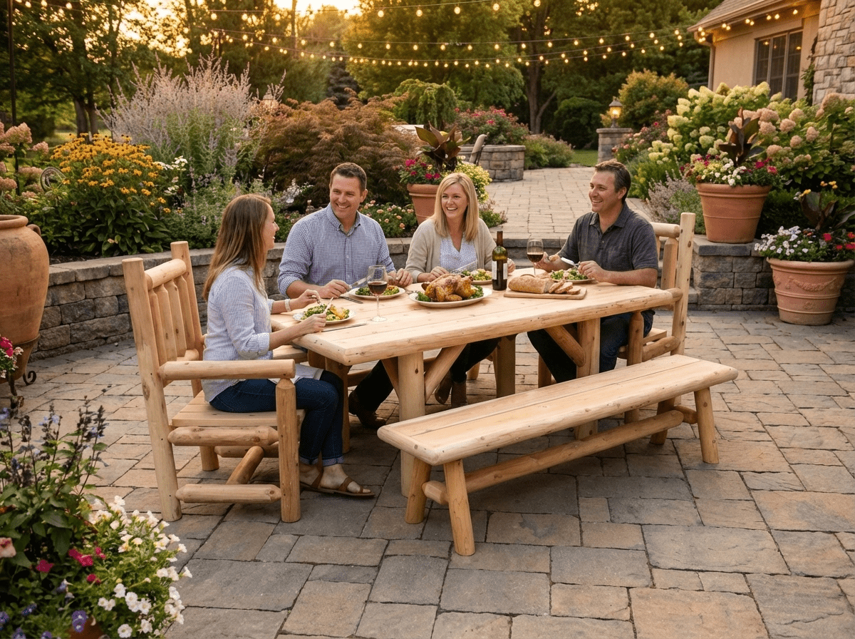 Outdoor Farmhouse Dining Set