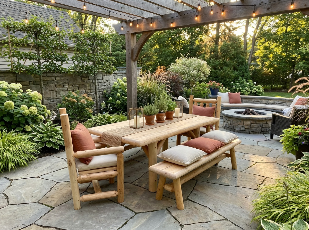 Outdoor Farmhouse Dining Set