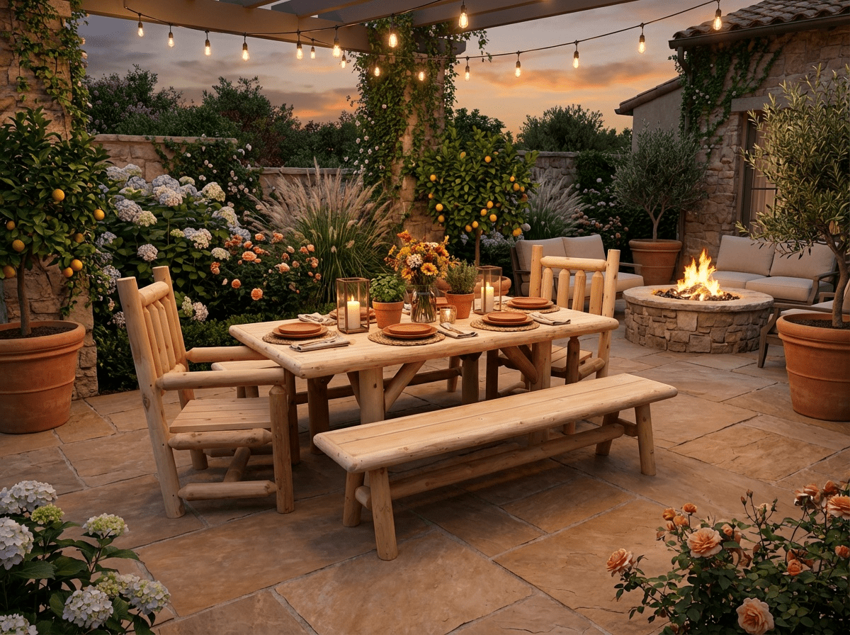 Outdoor Farmhouse Dining Set