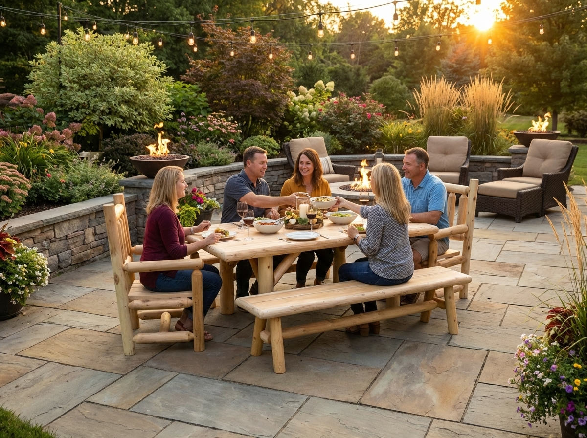 Outdoor Farmhouse Dining Set