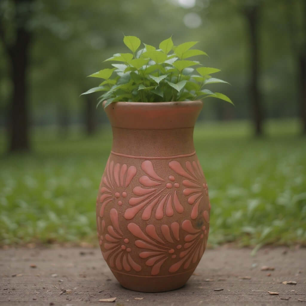 Alpine Rose Talavera Vase