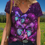 Purple Butterfly Tee Colorado Background Attempt 2