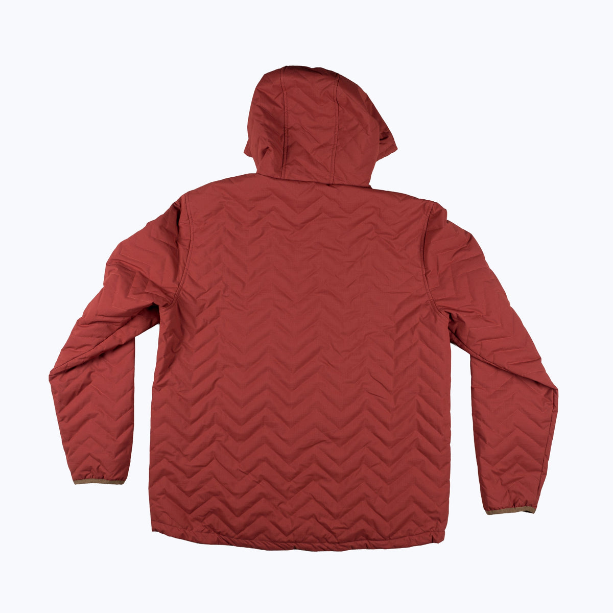 Ridgeline Quilted Hooded Jacket – Vermilion Red