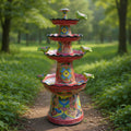 Red & Blue Talavera Tiered Fountain
