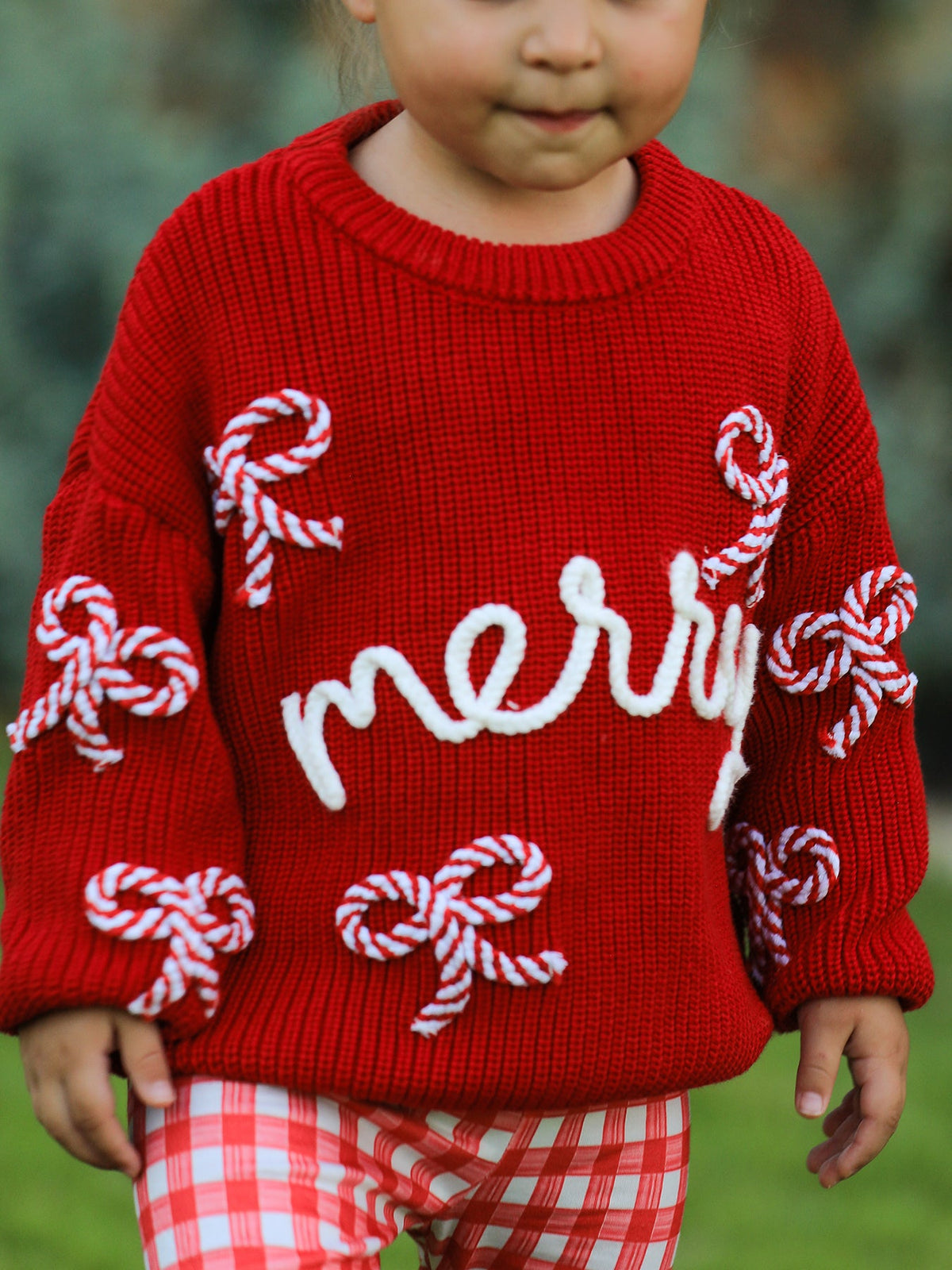 Mom & Me Red Merry Christmas Pullover Sweaters | Kids & Adults