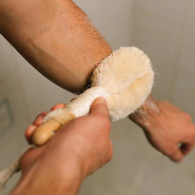 Natural Sisal Exfoliating Dry Body Brush | 9 in