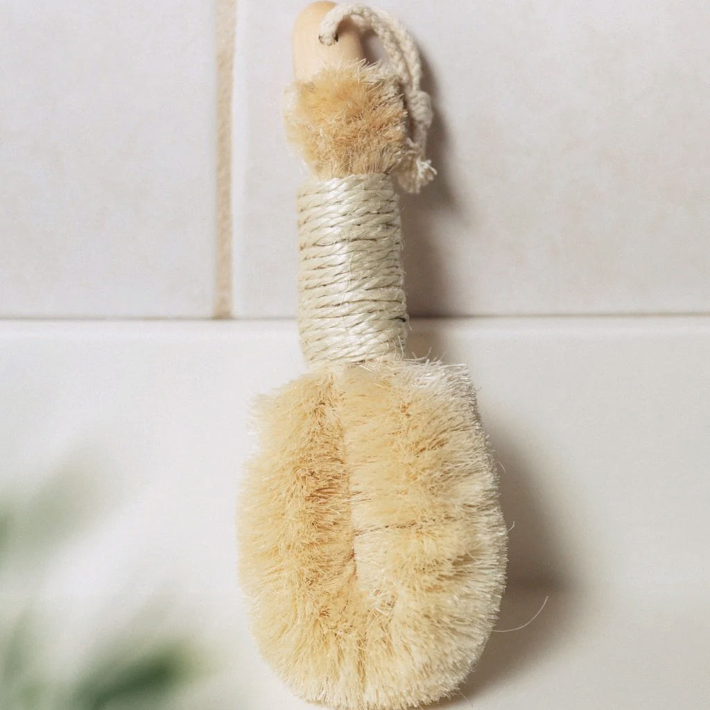 Natural Sisal Exfoliating Dry Body Brush | 9 in