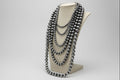 Six-Row Pearl Statement Necklace