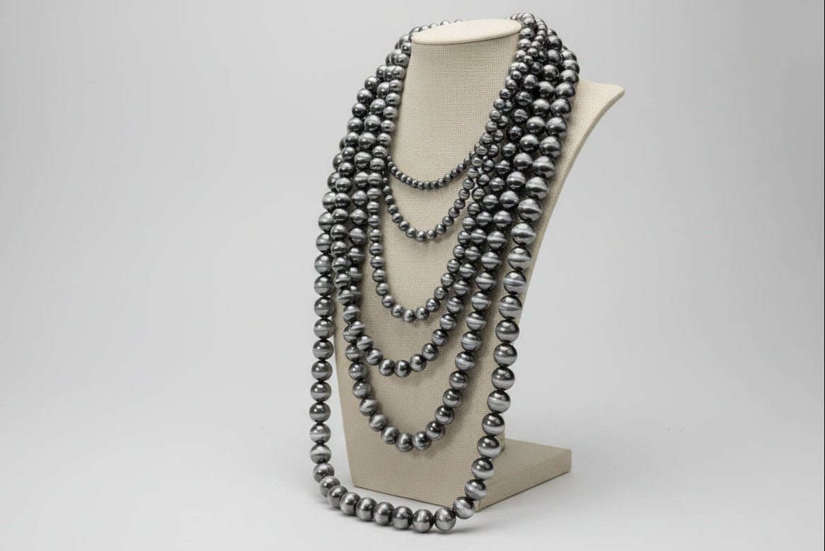 Six-Row Pearl Statement Necklace