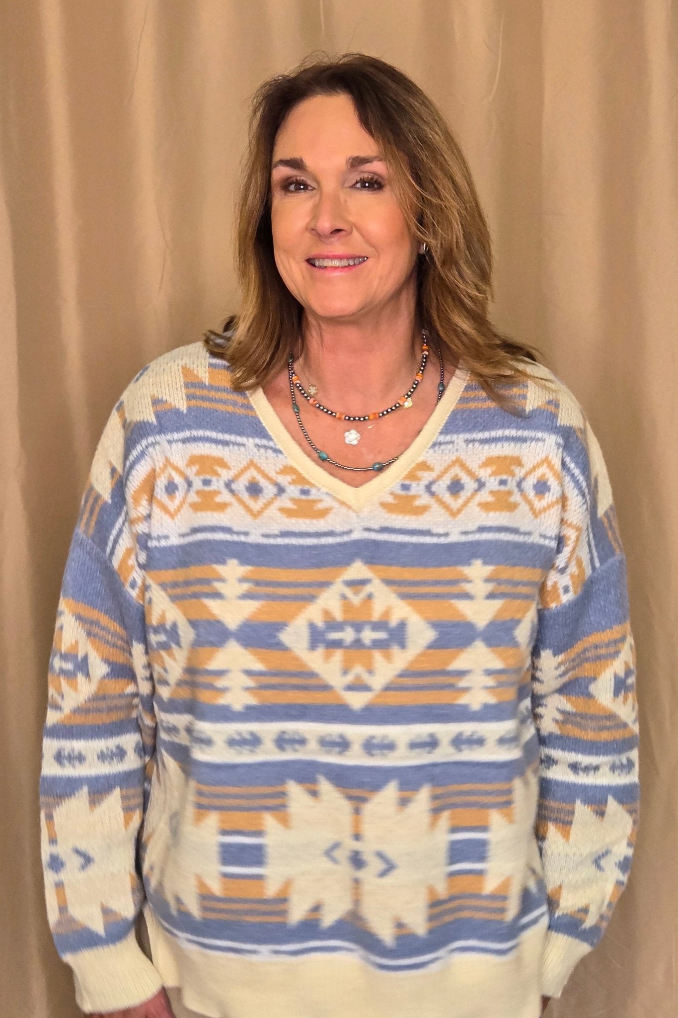Women's Southwestern Knit Sweater