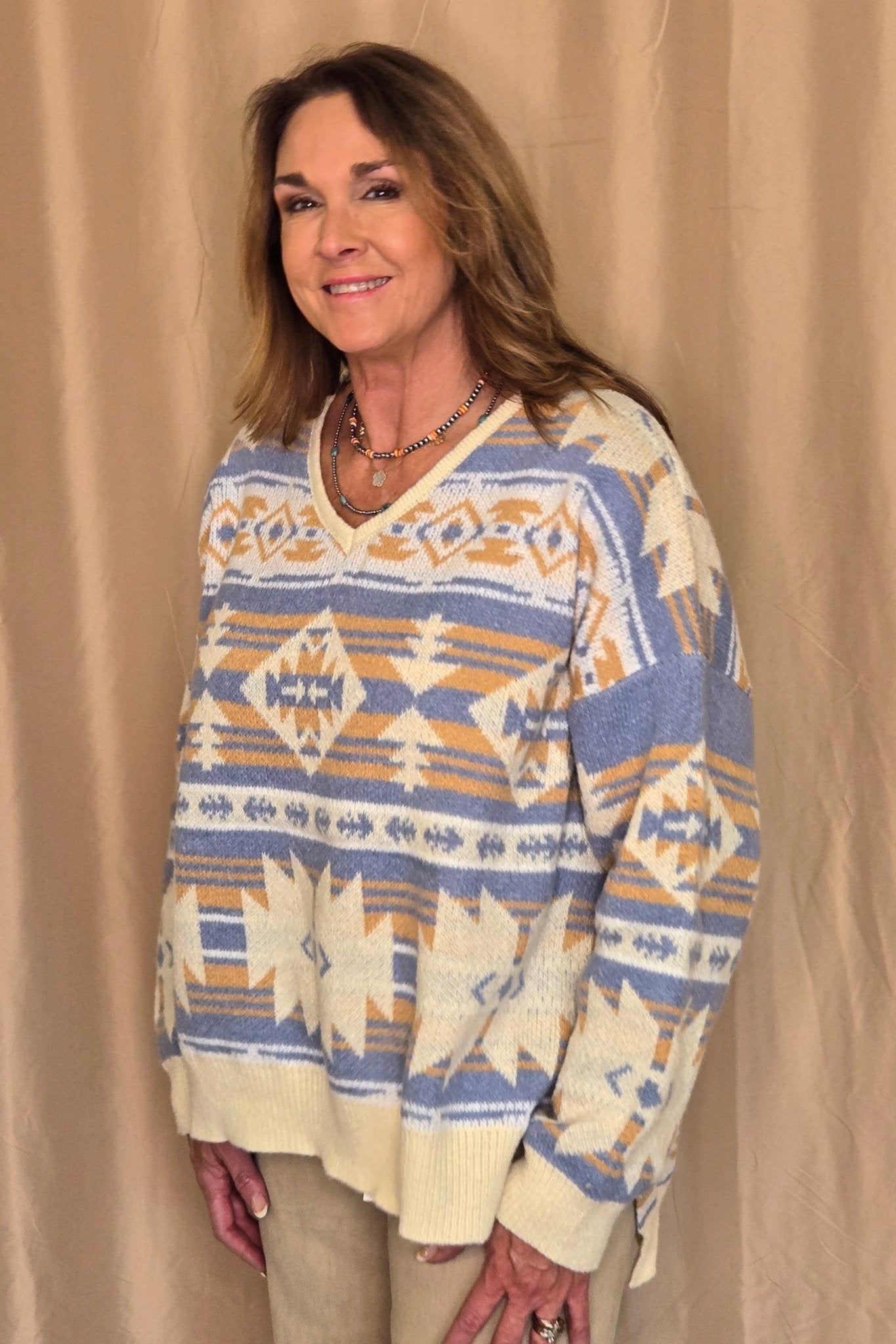 Women's Southwestern Knit Sweater