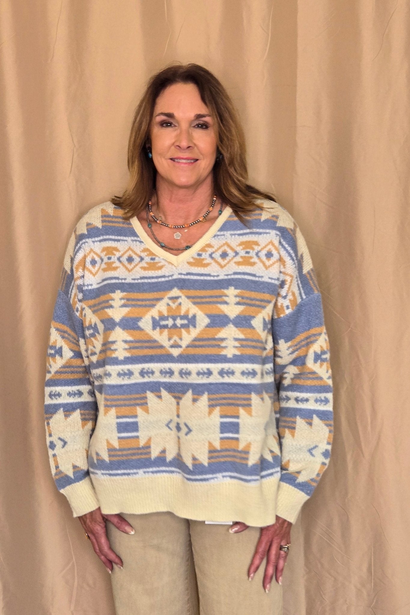 Women's Southwestern Knit Sweater