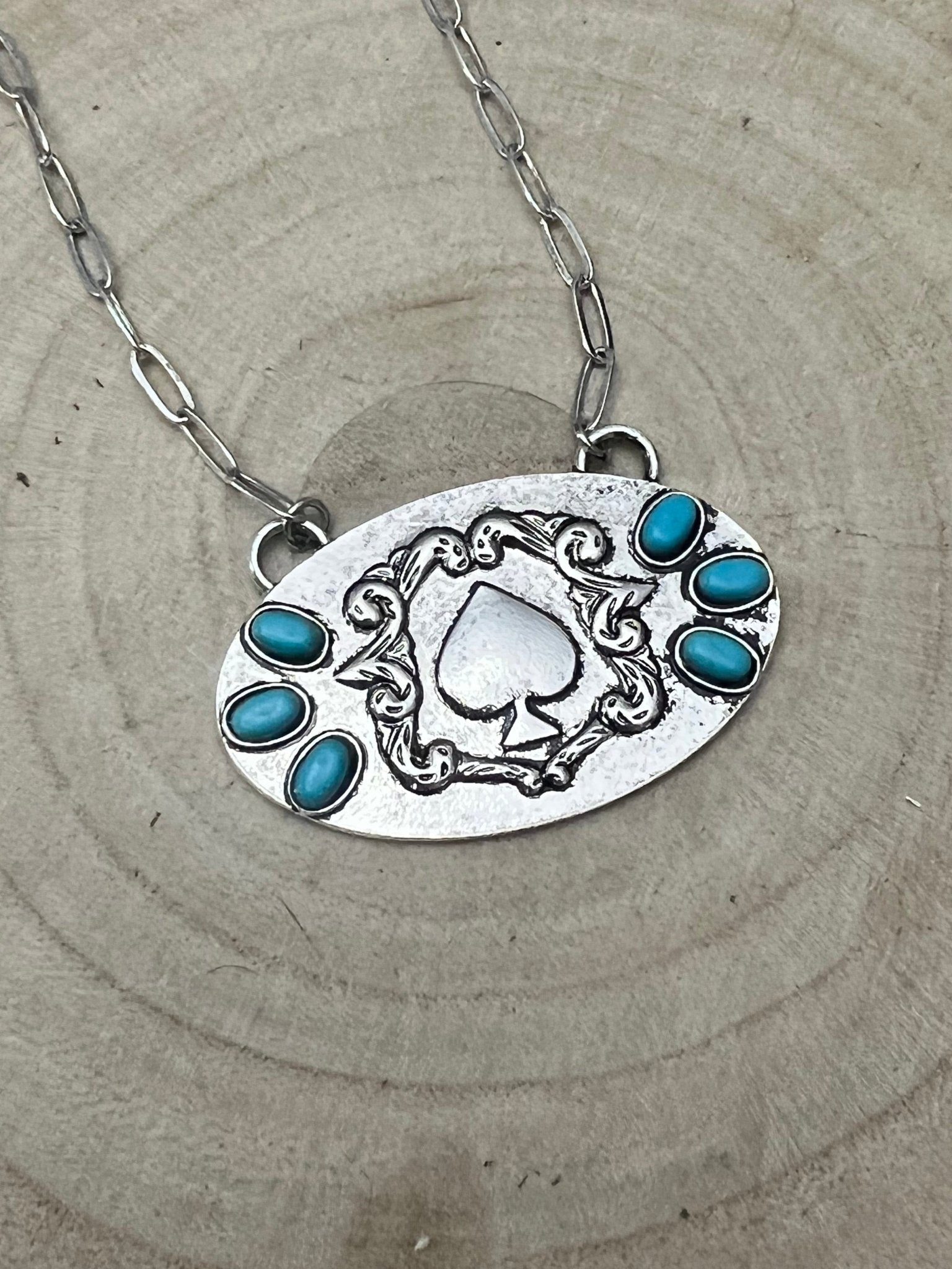 Women's Western Spade Pendant Necklace