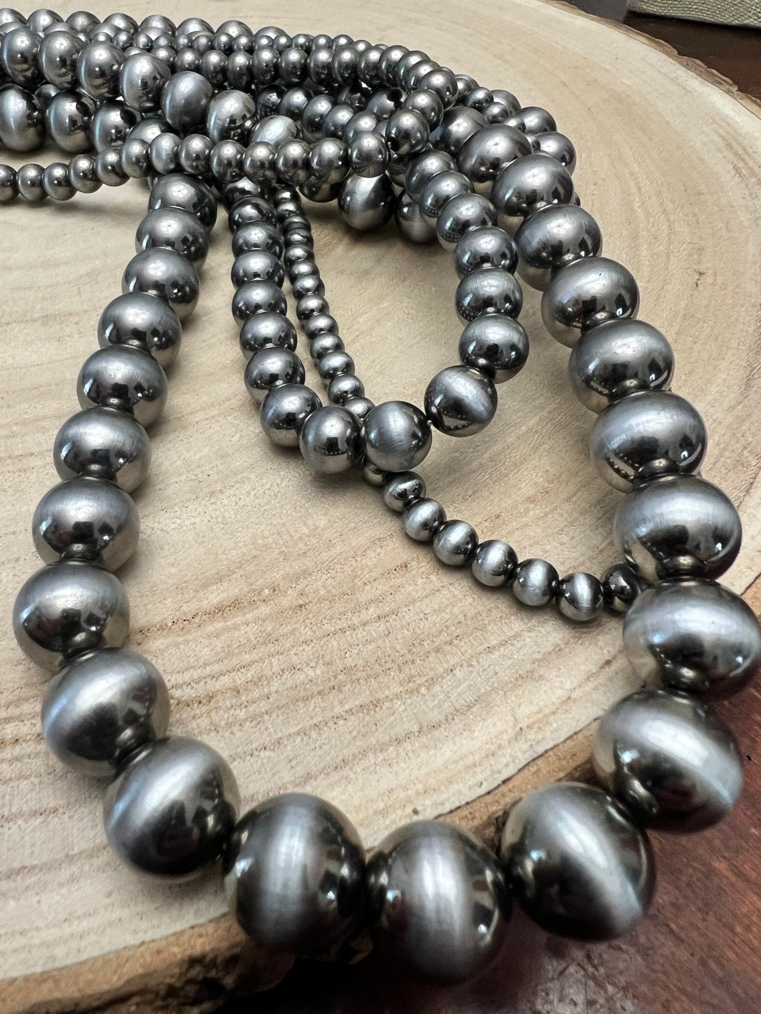 5-Strand Pearl Necklace & Earring Set