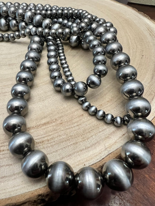 5-Strand Pearl Necklace & Earring Set