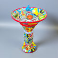 Talavera Bird Bath with Center Ball