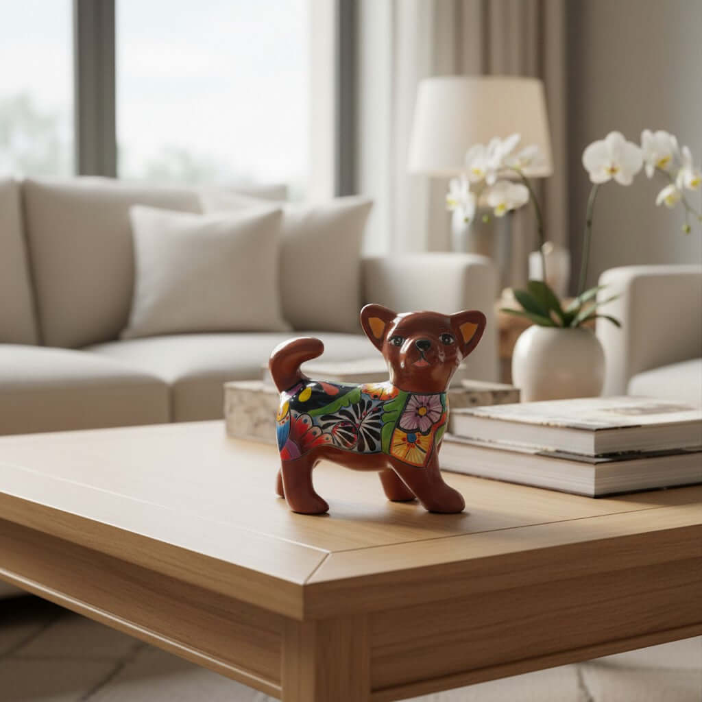 Talavera Chihuahua Figurine