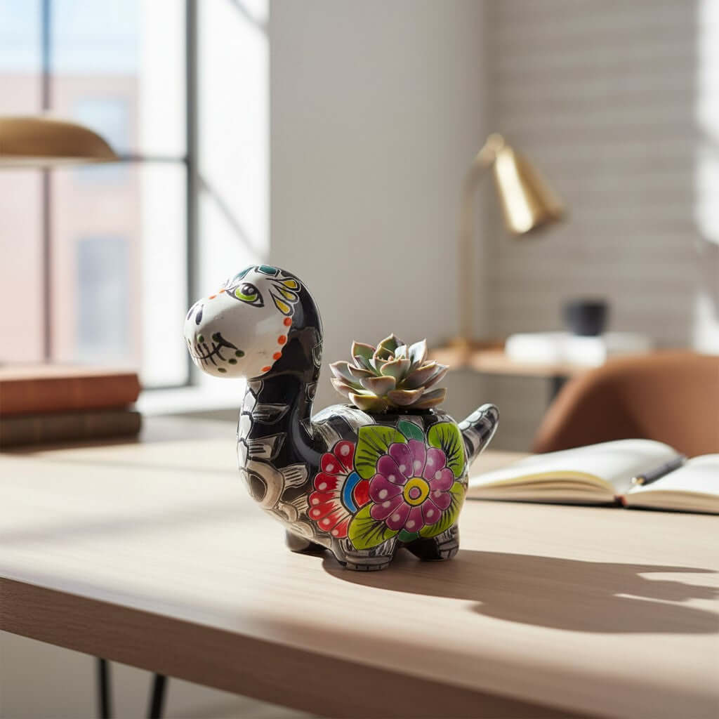 Dinosaur Talavera Planter