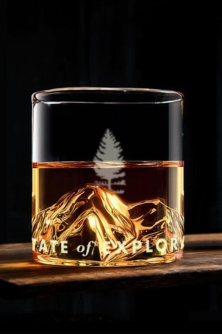 Fourteener Mountain Whiskey Glass