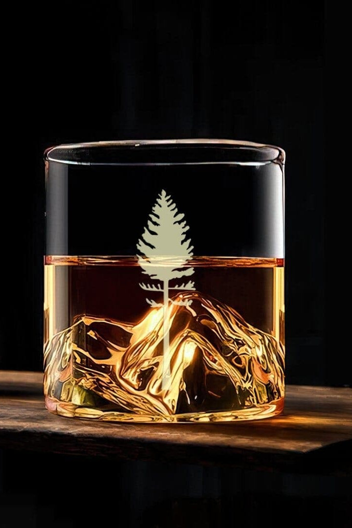Fourteener Mountain Whiskey Glass