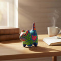 Alebrije Cat Figurine | Hand-Painted Ceramic Artwork