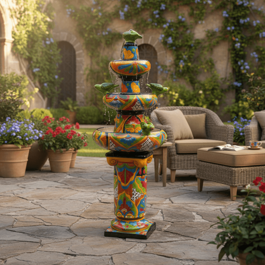 Talavera Tiered Fountain