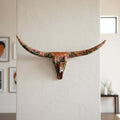 Talavera Longhorn Skull