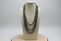 Triple-Strand Faux Pearl Necklace Set