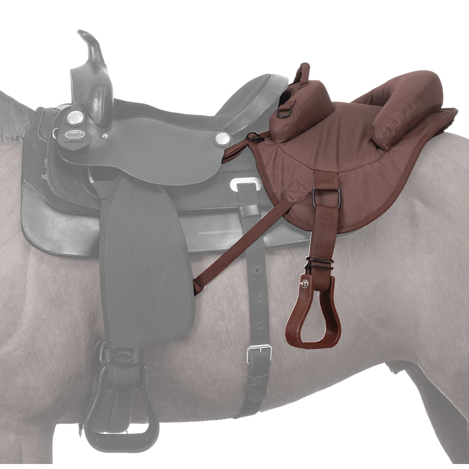 Child's Ride-Behind Tandem Saddle