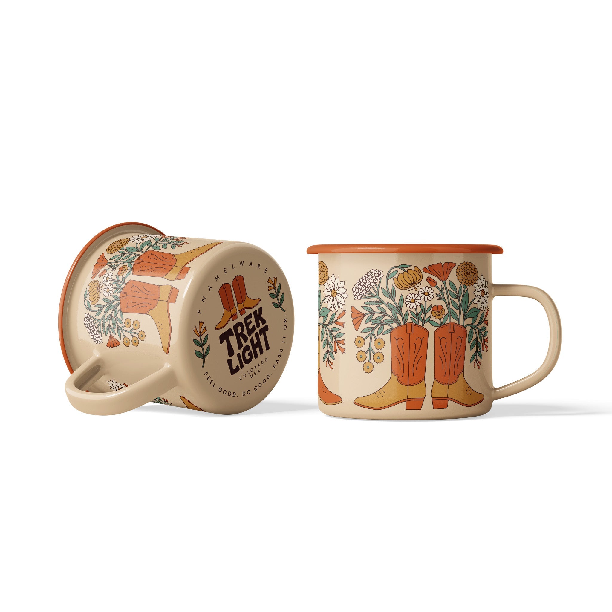 Western Bloom Enamel Mug