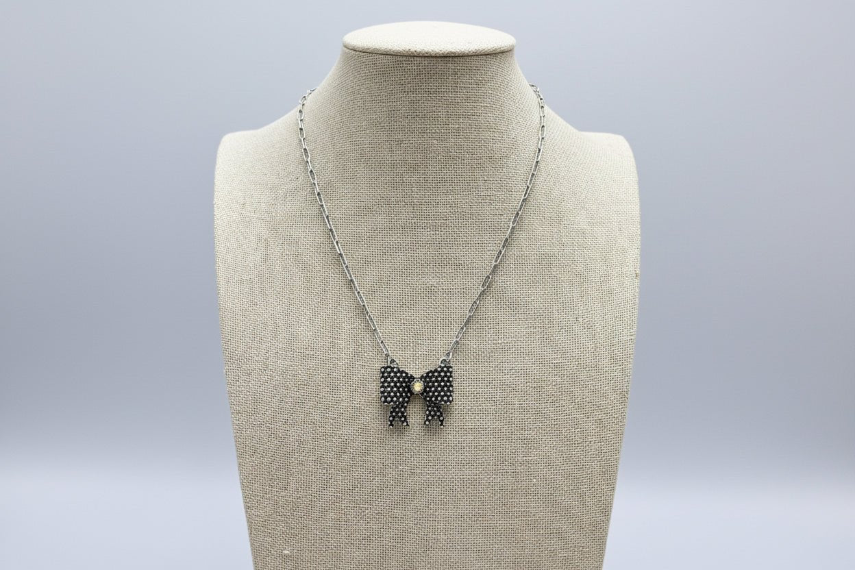 Western Bow Ribbon Necklace
