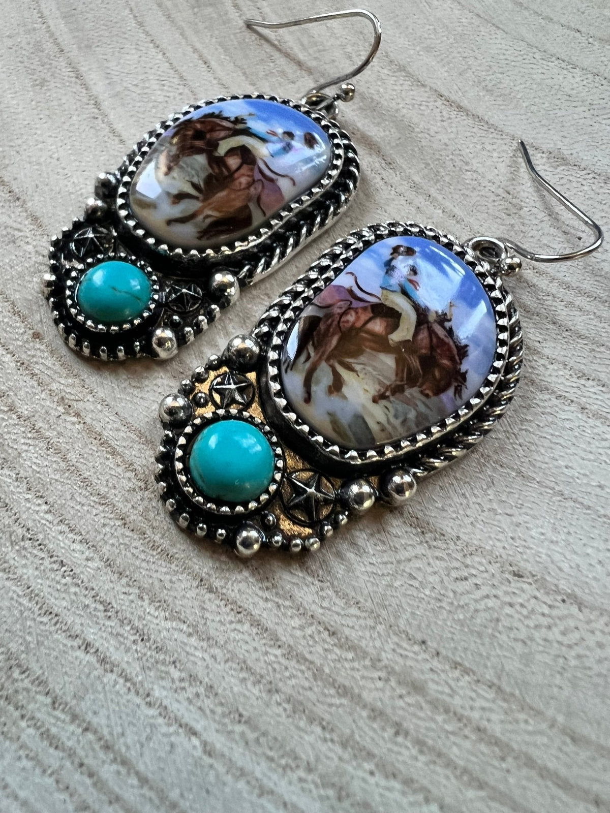 Bronc Turquoise Earrings