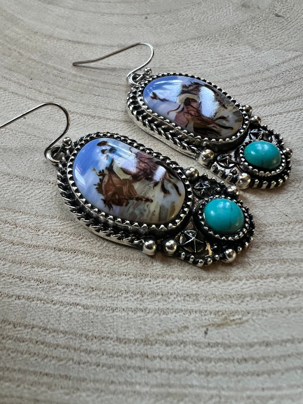 Bronc Turquoise Earrings