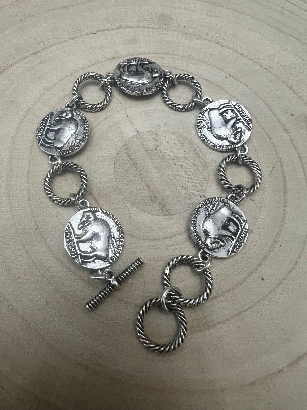 Buffalo Coin Bracelet